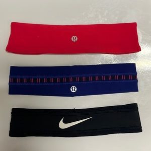 Lululemon and Nike headband